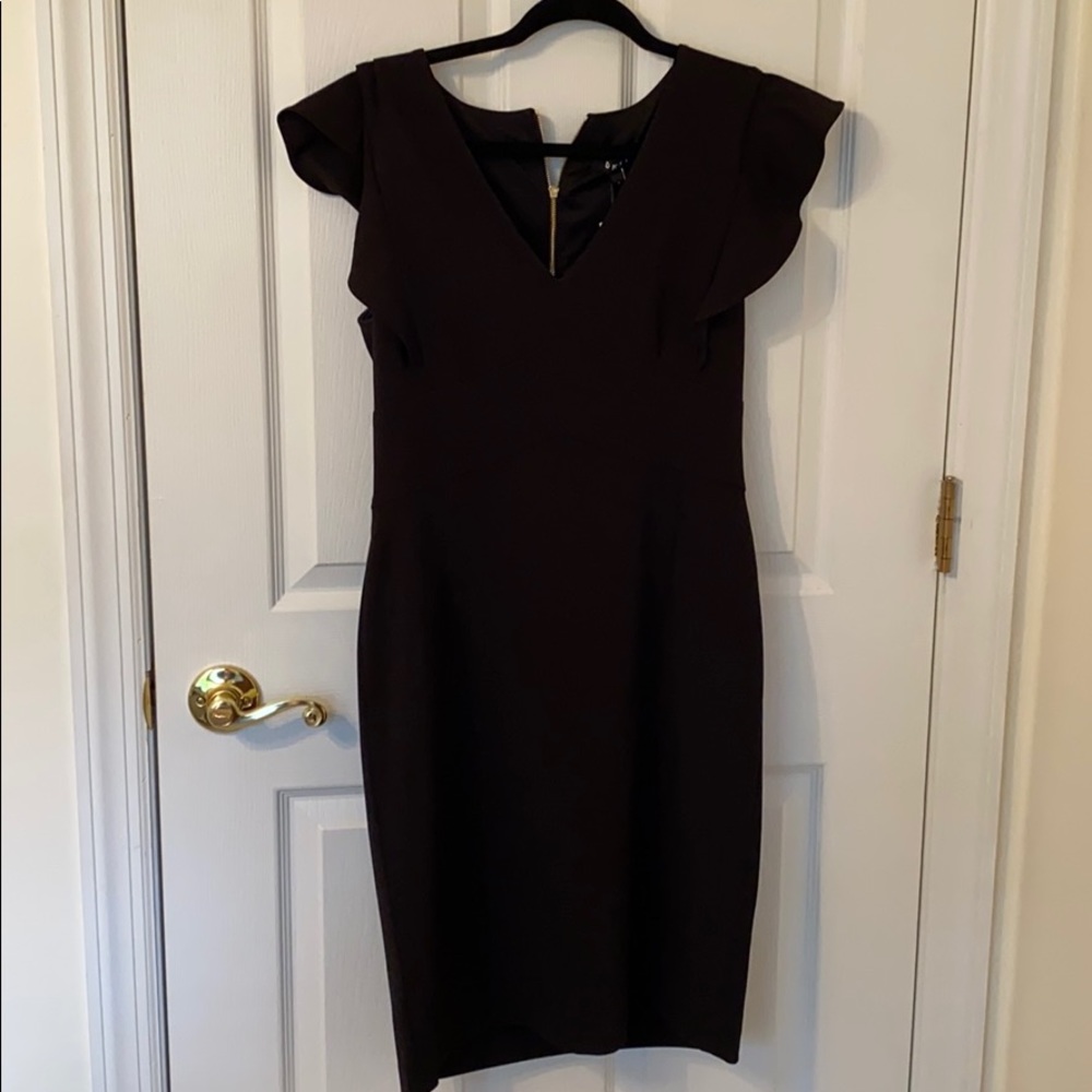 Black mini cocktail dress